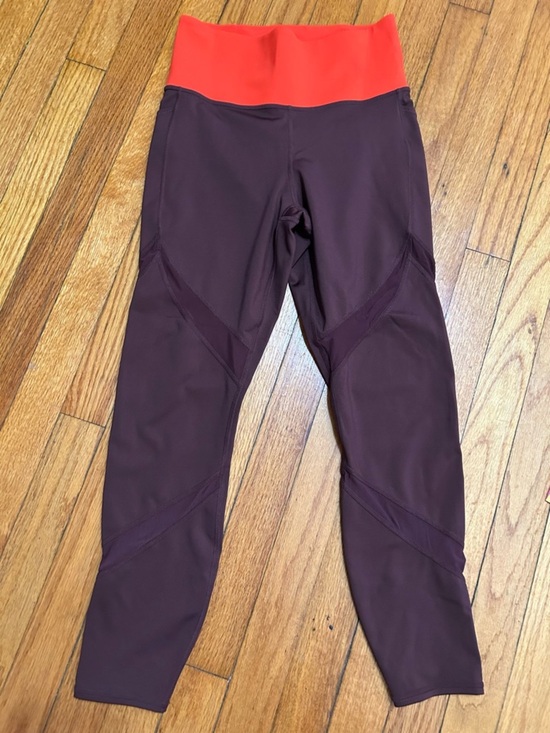 Athleta Pants - Athleta Leggings Tenacity 7/8 Powerlift Burgundy/Red Torch Size Small
